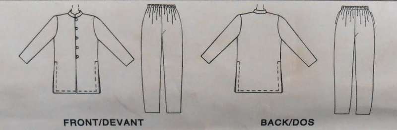 McCALLS 7928 TUNIC WITH STAND UP COLLAR & PULL ON PANTS SIZE 8-10-12-14 COMPLETE-UNCUT-F/FOLDED