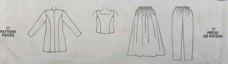 McCALLS 7994 JACKET-WAISTCOAT-PULL ON PANTS-PULL ON SKIRT SIZE 12-14-16 COMPLETE-UNCUT-F/FOLDED