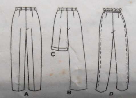 McCALLS 9550 PANTS-SHORTS-FITTING SHELL SIZE 14 COMPLETE-PART CUT