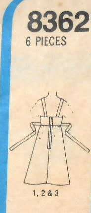 SIMPLICITY 8362 GIRLS DRESS OR PINAFORE SIZE 10 YEARS BREAST 73 CM COMPLETE