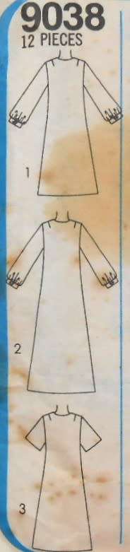 SIMPLICITY 9038 SHIRTDRESS IN 2 LENGTHS & TIE BELT SIZE 16 BUST 97 CM COMPLETE