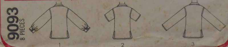 SIMPLICITY 9093 MENS PULLOVER TOP SIZE 38 COMPLETE