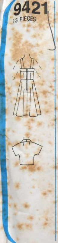 SIMPLICITY 9421 FITTED SUNDRESS-UNLINED BOLERO  SIZE 14 BUST 92 CM COMPLETE