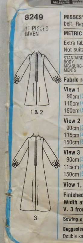 SIMPLICITY 8249 DRESS IN 2 LENGTHS-SIZE 14 BUST 92 CM COMPLETE
