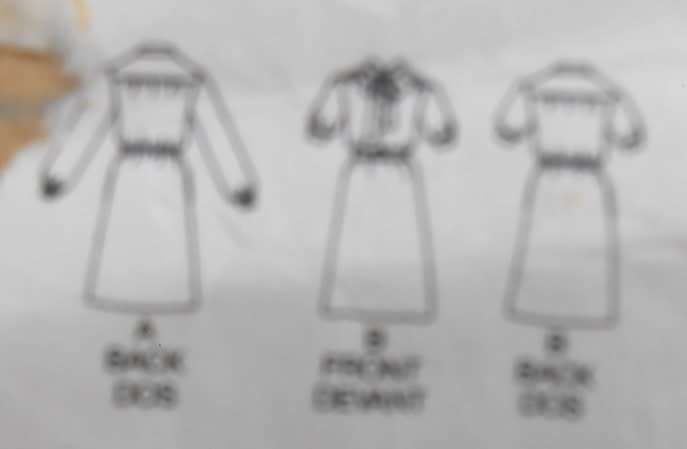 BUTTERICK 3932 DRESS-TIE-BELT SIZE 14 COMPLETE-ZIPLOC