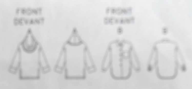 BUTTERICK 4267 LOOSE FITTING CASUAL ROLL NECK TOP SIZE XS-S-M (6-14) SEE LISTING-CUT TO S