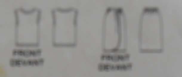 BUTTERICK 5490 TOP-SKIRT SIZE 12-14-16 -CUT TO 16- FRONT SKIRT OVERLAY NOT SUPPLIED