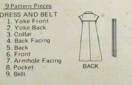 BUTTERICK 5754 DRESS & BELT-SIZE 12 COMPLETE
