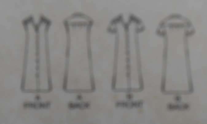 BUTTERICK 6519 LOOSE FITTING DRESS SIZE 12-14-16-COMPLETE-UNCUT-F/FOLDED
