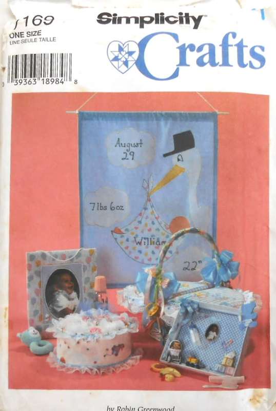 SIMPLICITY CRAFTS 7169 NURSERY ROOM DECORATIONS-ONE SIZE-COMPLETE-UNCUT-F/FOLDED
