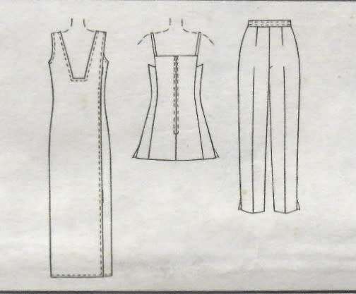 McCALLS 8823 UNLINED DRESS-LINED TUNIC-LINED PANTS SIZE 8 COMPLETE-UNCUT-F/FOLDED