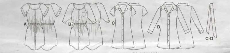 McCALLS M6520 DRESSES & BELT SIZE 8-10-12-14-16 COMPLETE-CUT TO 16
