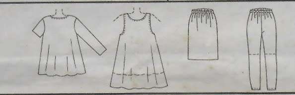 McCALLS 8122 MATERNITY DRESS-TANK TOP-TOP-SKIRT SIZE MED 12-14 NO PANTS PATTERN SUPPLIED