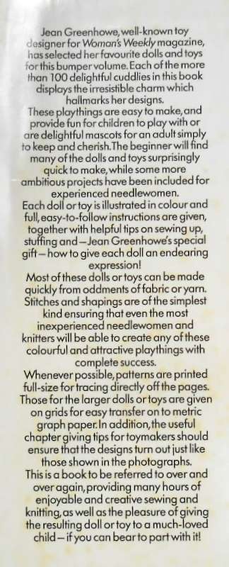 SOUGHT AFTER-JEAN GREENHOWE'S FAVOURITE DOLLS & TOYS 260 PAGES HARD COVER & DUST JACKET