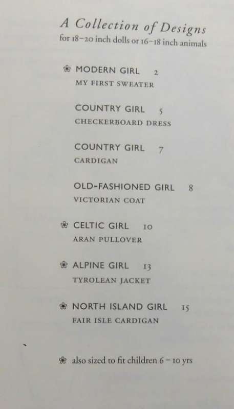GIRL'S 'N DOLLS - KNITS FOR DOLLS-BEARS-KIDS- JUDITH SHANGOLD -20 PAGE A 5 BOOKLET