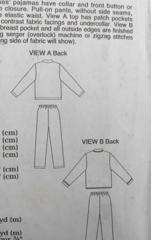 KWIK SEW PATTERNS 2907 PJS SIZE XS-XL (80-114 CM) CUT TO L (102-106 CM )  PANTS & TOP UNCUT