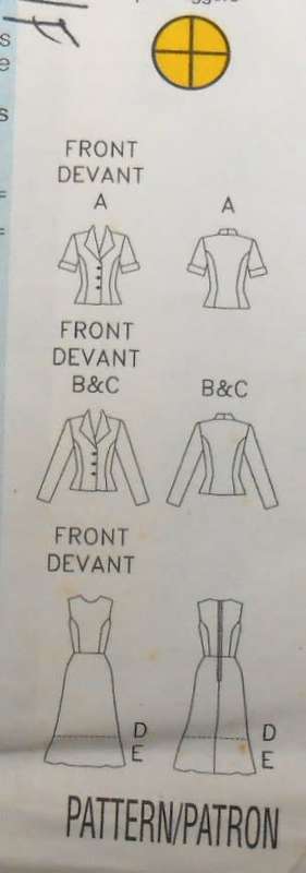 BUTTERICK 4334 JACKET & DRESS SIZE 14-16-18  COMPLETE-UNCUT-F/FOLDED