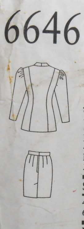 NEW LOOK PATTERNS 6646 JACKET & SLIM SKIRT SIZE 6-16 COMPLETE-CUT TO TOP12 SKIRT14
