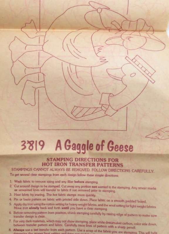 GAGGLE OF GEESE - HOT IRON ON TRANSFERS - SEE PHOTOS