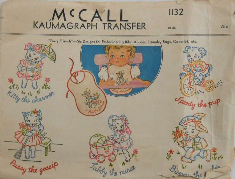 McCALLS KAUMAGRAPH TRANSFER 1132  KITTY & THE CHARMER - ONE TRANSFER ONLY