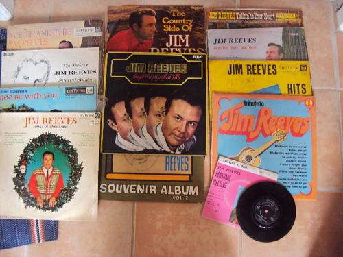 12 JIM REEVES RECORD SPECIAL + 16 2/3 SPEED SOUVENIER ALBUM +45 EXTENDED 7" SINGLE - SEE DESCRIPT