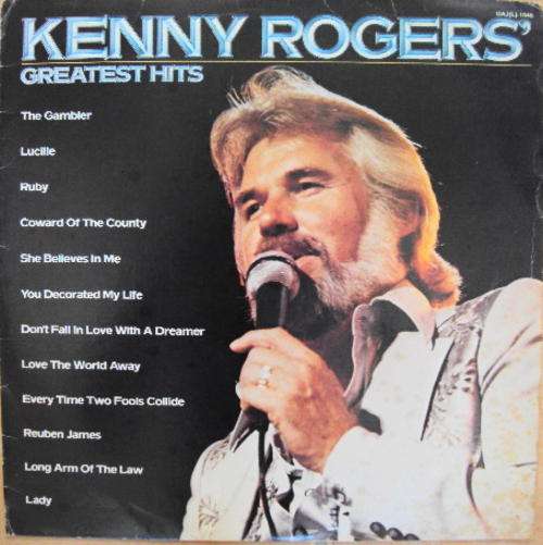 KENNY ROGERS' GREATEST HITS  - 1980 STEREO LP -  GREAT CONDITION!