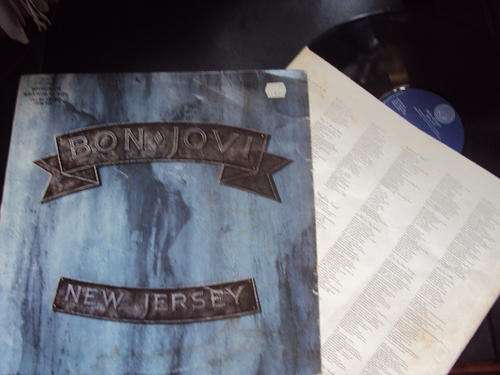 BON JOVI - NEW JERSEY - 1988  STEREO LP WITH ORIGINAL INNER SLEEVE!