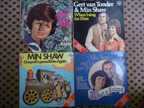 STOCK CLEARANCE- MIN SHAW & GERT VAN TONDER SPECIAL! - 4 STEREO VINYL LPS- GREAT CONDITION!