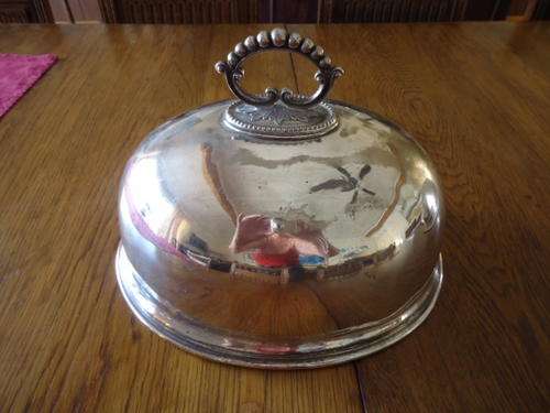 SILVER PLATED MEAT DOME SIZE 30.5 cm - SEE PHOTOS TO APPRECIATE THREE DIFFERENT SIZES AVAILABLE