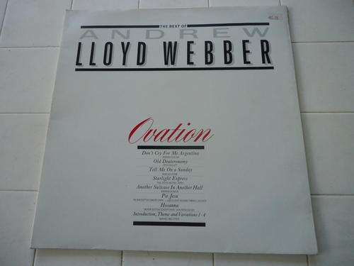 THE BEST OF ANDREW LLOYD WEBBER - "OVATION" UK GATEFOLD LP IN GREAT CONDITION