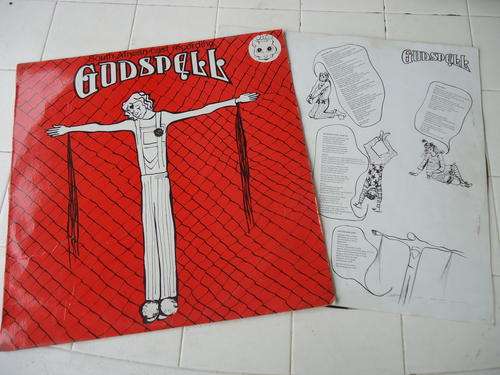 SOUTH AFRICAN CAST RECORDING OF "GODSPELL" STEREO LP WITH ORIGINAL INNER SLEEVE IN GREAT CONDITION