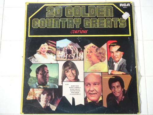 "20 GOLDEN COUNTRY GREATS" INCLUDES DOLLY PARTON - 1980 STEREO LP IN EXCELLENT CONDITION