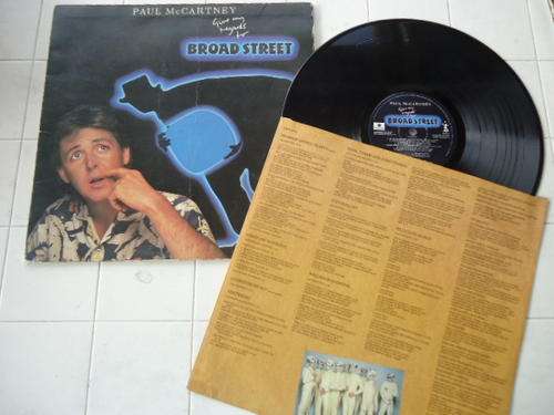 PAUL McCARTNEY "GIVE MY REGARDS TO BROAD STREET"1984 STEREO GATEFOLD LP+COLOUR INNER SLEEVE & LABELS