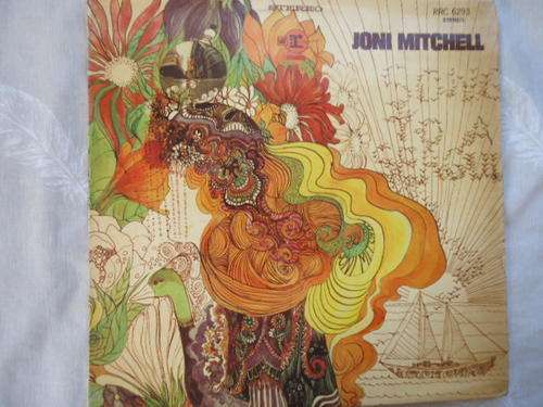 JONI MITCHELL - SELF TITLED - 1971 STEREO LP WITH ORIGINAL INNER SLEEVE + LYRICS IN GREAT CONDITION