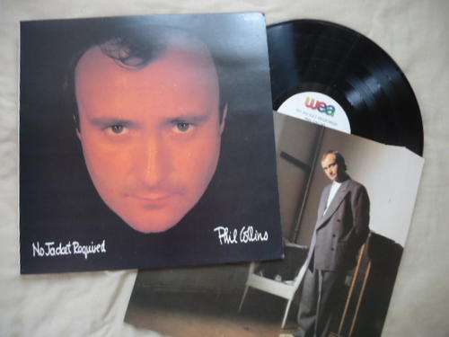 PHIL COLLINS - "NO JACKET REQUIRED" - 1985  VINYL STEREO LP WITH ORIGINAL INNER SLEEVE