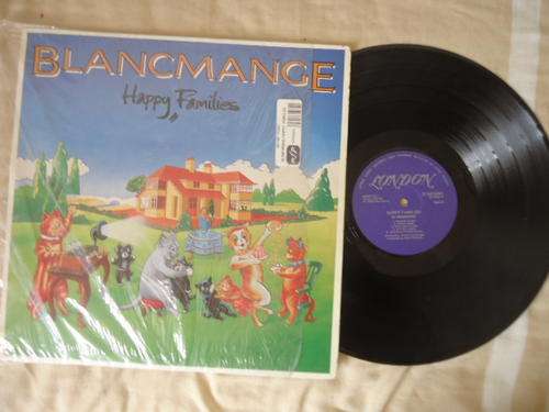 BLANCMANGE "HAPPY FAMILIES" 1982 LONDON PONOGRAM LP WITH PLASTIC OUTER COVER EXCELLENT COND.