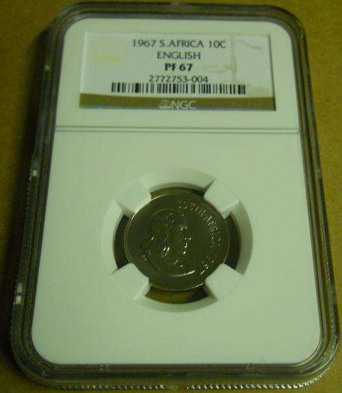 1967 10c ENG - PF67 GRADED - ONLY 4 GRADED BY NGC