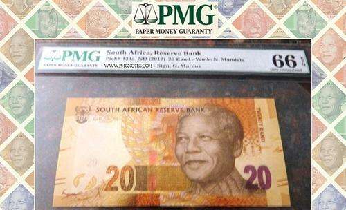 FIRST ON BOB - GRADED MANDELA R20 NOTES - PMG GRADED MS66