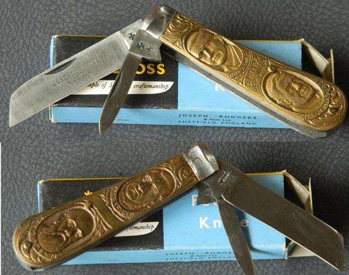 NEW JOSEPH ROGERS KNIFE - 31 MEI 1961 WITH PRESIDENT HEADS