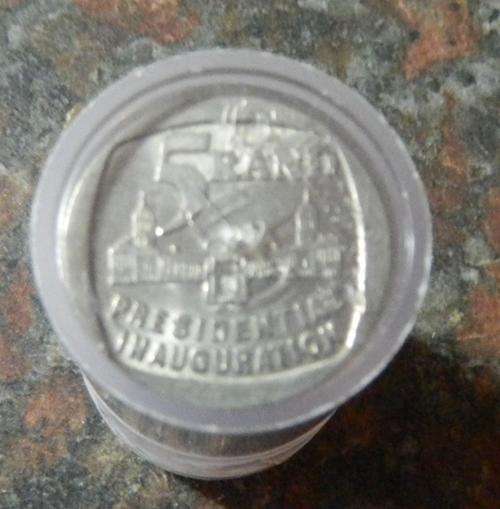 12 X USED  INAUGURATION R5 COINS - USED LOSE COINS - BID PER COIN