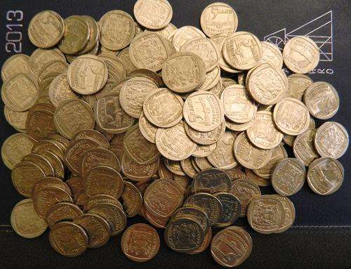 175 X USED  INAUGURATION R5 COINS - USED LOSE COINS - BID PER COIN