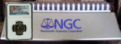 20 x MS67 NEW COLOR LABEL VERY NGC HIGH GRADE "bid to take all " bid per coin - MANDELA B/DAY R5