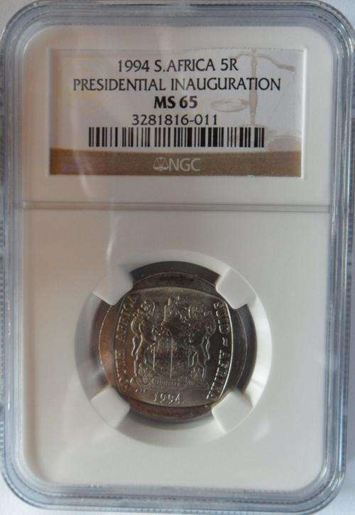 INAUGURATION 1994 R5 - MS65 - 1 X AVAILABLE - NGC GRADED COIN
