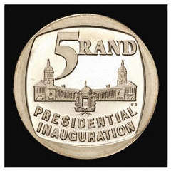 AU to MS X 50 - 1994 INAUGURATION R5 COINS - BID PER COIN