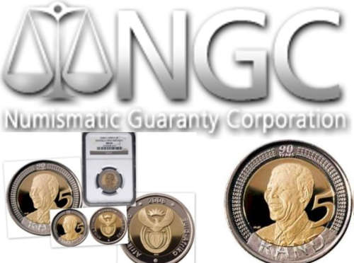XF45/AU50/55/58/MS60/61/62/63/64/65/66/67 - WINNER TAKE - NGC GRADED - 2008 MANDELA 90th BIRTHDAY R5