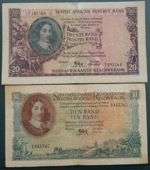 R20 NOTE + R10 NOTE  - MH De KOCK - ALL FOR ONE BID