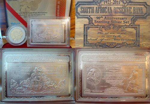 STERLING SILVER SET - SARB 90th ANNIVERSARY - SET No 0252