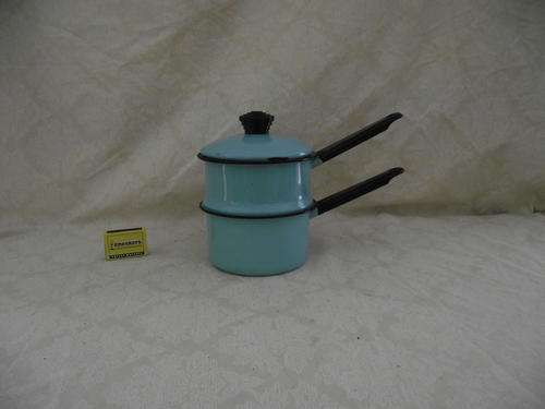 SMALL TURQUOISE DOUBLE BOILER