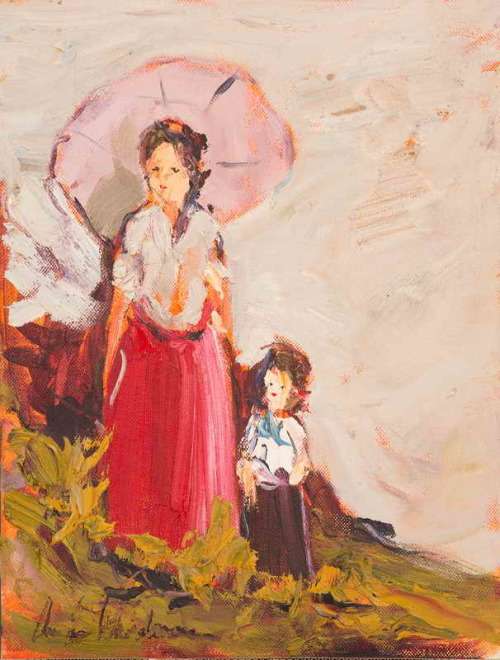 CORNE WEIDEMAN - (40 x 30 ) - Mother and child