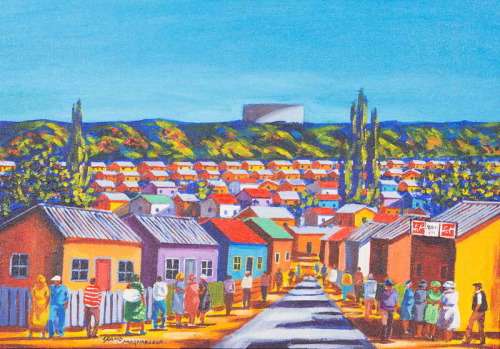 Grand Maghadlela - 0riginal artwork - (Framed size 76cm x 59cm)